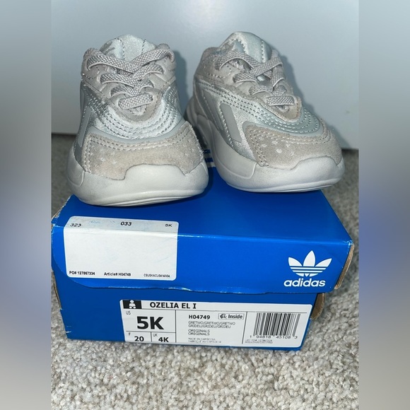 Adidas Originals Ozelia “Gray” Infant Shoe Size 5 - Picture 3 of 6